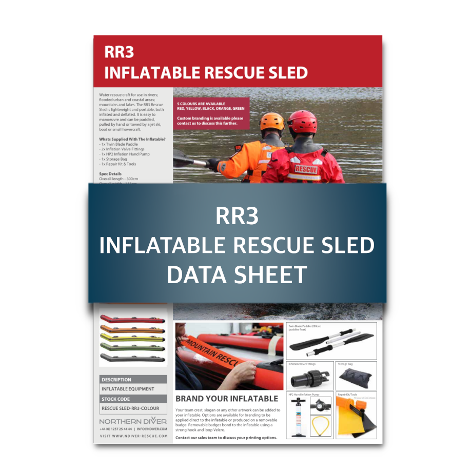 RR3 Inflatable Rescue Sled Data Sheet